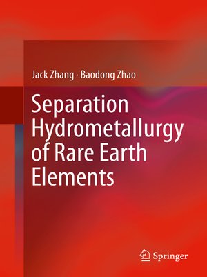 cover image of Separation Hydrometallurgy of Rare Earth Elements